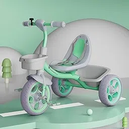 StarAndDaisy Cycle for Kids 3 to 5 Years, Trike/Tricycles for Kids, Baby Cycle with Seat Belt, Bell, 360 Rotating Handlebar, Dual Storage Basket, Toy with Pedal -Green-picture-18