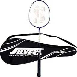 Silver's Jointless Aluminium Alloy Composite Storm Badminton Racket with Full Cover(Blue/Silver)-picture-27