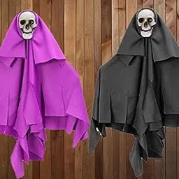 PartySanthe Halloween Decoration Halloween Scary Decoration Spooky Hanging Skeleton Ghost Small Hanging Skeletons for Horror Decor - Pack of 2pcs-image-3