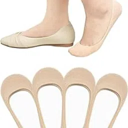 wklouyhe 4-6 Pairs No Show Socks Girls Ultra Low Cut Non-Slip Liner Socks for Flats Boat_Free Size-picture-49