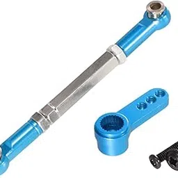 Fashion My Day RC Car Pull Rod Set Multifunctional Adjustable Sturdy RC Servo Rod Accessory Blue-picture-28