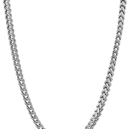 nakabh Anti-Tarnish Stainless Steel Chain Necklace for Men Boys (3001) Silver-picture-42