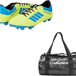 charged Sports Bag Adena Black with Gowin Football Shoe Destroyer Cyan Size-4-picture-26
