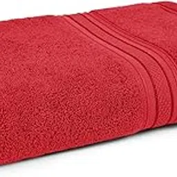 MYTRIDENT Bath Towel for Men Large Size, Cotton Bath Towel for Women, Classic Towel, 525 GSM 100% Cotton Towel for Bath, Bathsheet Raspberry red-picture-11