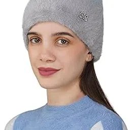 isweven Woolen Winter Cap for Women Girls, Soft & Warm Beanie Beanie Hat (Free Size, 4166)-picture-24