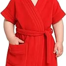 CREEVA Melodious Kids Baby Bathrobe with Front Pocket – Soft, Cozy & Cute Robe for Infants-picture-27