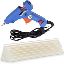Ankitraj BLUE MINI 20WATT HOT MELT GLUE GUN WITH 20 FREE GLUE STICK (7 mm) Standard Temperature Corded | Comfortable Grip-picture-23