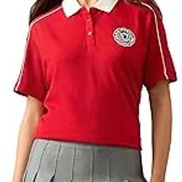 u.s. polo assn. Women Relaxed Fit Solid Polo Shirt (UWAW25PTS381_Red_XL)-picture-36