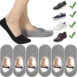 sammoo Mens Truly No Show Cotton Low Cut Socks with Non Slip Grips, 6 Pairs, No See Invisible Boat Liners Loafer Socks-picture-17