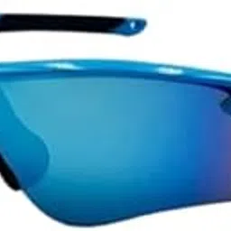 MH Fashion Sports Sunglasses, UV Protection, Blue Mirror Lens, Wrap Around Frame, Cricket Eyewear (Medium-Large)-picture-26
