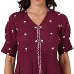 missethic Women's Pure Cotton Embroidered Top-picture-39
