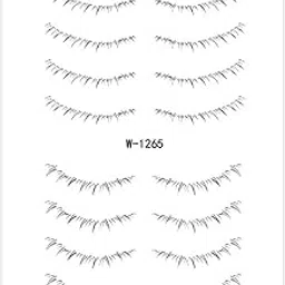 STYLEHEAVEN Lower Eyelash Stickers Eyelash Template Make Up Tool for Stage Show Parties Style H|Health & Beauty|Makeup|Eyes|False Eyelashes & Adhesives-picture-55