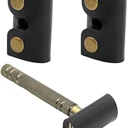 2PCS Leather Safety Razor Head Cover, Double Edge Razor Protector, Travel Case, Fits Most Safety Razors, Black, Traditional Style, Leather Material, Adults, Unisex Adult-picture-20