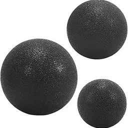 calandis CALANDIS® 3 Pieces Massage Balls Compact Myofascial Balls for Foot Training Lower Back Black | Exercise Balls | Fitness Equipment & Gear-picture-10