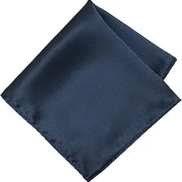 leonardi Mens Solid Pocket Square | Silk |12 x 12 inches | tweed fabric | Superior finishing| Packaging – folder | Colour - Navy Blue 1 | Set of 1 |-picture-29