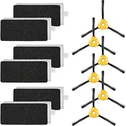 Pack of 12 Replacement Accessories Kit for Ecovacs Deebot N79 N79S Robotic Cleaner-6 HEPA s + 6 Side Brushes-Layfoo-picture-32