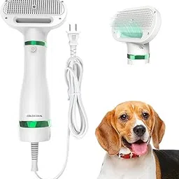 D&I COLLECTION Pet Hair Dryer 2 in 1 Pet Grooming Dryer with Slicker Brush, Adjustable 3 Temperature Settings for Small and Medium Dogs and Cats-picture-30