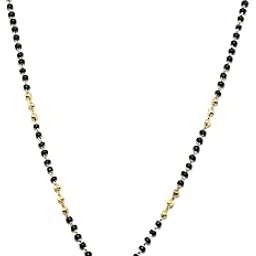 jhb Diamond Mangalsutra With Chain short Length Tanmaniya Traditional Black Bead Mangalsutra for women-picture-10