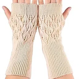 Women's Cable Knit Arm Warmer Fingerless Gloves Thumb Hole Gloves Cool Evening Party Gloves Arm Warmers sleeves-picture-24