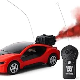 S E Smoke Blaster Remote Control Car – Red RC Car with Real Smoke Effect & Water Tank | Dual Control |Battery Operated (Car + Remote) | Cool Racing Toy for Kids (Ages 3+)-image-79
