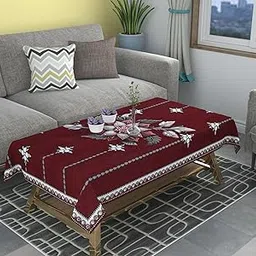 Luxurious Attractive Velvet 4 Seater Center Table Cover|Reusable Cloth Cover for Table Top | Table Protector Cover | 36x54 inch-picture-13