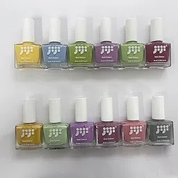 Set of 12 Nail Polish | Formula from USA | Non-toxic 18 Free | Vegan | Cruelty Free | Quick Drying | Chip Resistant | High Shine | Long-lasting |Pastel Passion 120ml-picture-45