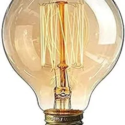 Ahuja International Filament Round Bulb G95 40 Watt E27 TypeGlass, Dimmable Industrial LED Filament Bulb, Round Shape (Warm White, 40 W) - Pack of 2-picture-21