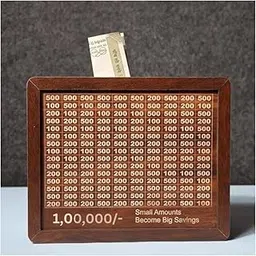 Wooden Piggy Bank, Money Savings Box-picture-23
