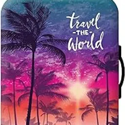 handcuffs Luggage Cover Trolley Travel Covers, Washable Dust Proof Anti-Scratch Suitcase Protector (Multicolour-Shaded, S (18"-22"))-picture-10