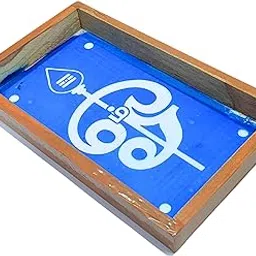 Anciently Om Rangoli Stencil Wooden, Rangoli Sacha Wooden, 1 Piece (9x5 Inches)-picture-14