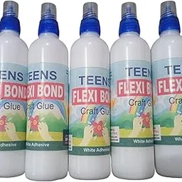 Teens Flexi Bond White Craft Glue, 50 ML Bottle, Pack of 5-picture-26