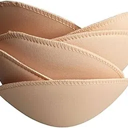 Soft Bra Pads Inserts, Removable Foam Padding, Beige, Pack of 3 Pairs-picture-44