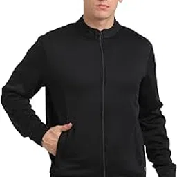 turtle Men Knitted Solid Regular Fit Full Sleeve Windcheater Jacket image 1