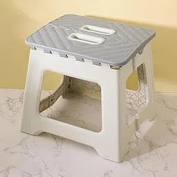 12 Inch Super Strong Folding Step Stool to Support Adults and Safe Enough for Kids. Opens Easy with One Flip. Great for Kitchen, Bathroom, Bedroom, Kids or Adults(Multicolor)-picture-29