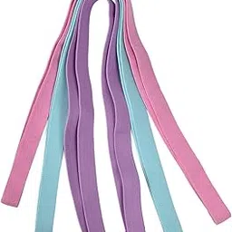 Yoga Stretch Belt 3 Colors Elastic Safe Fitness Resistance Band for Pull Ups Squats 6.5ft-picture-17