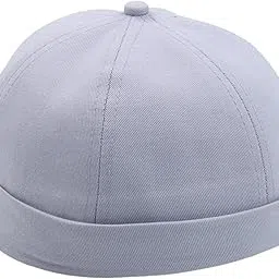 jazaa Docker Hats Adjustable Leather Buckle Street Casual Brimless Beanie Skull Caps-picture-18