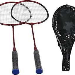2 Player Badminton Rackets, Badminton Racquets Made Ferroalloy Badminton Racquets for Adults and Kids for Indoors or Outdoors-picture-25