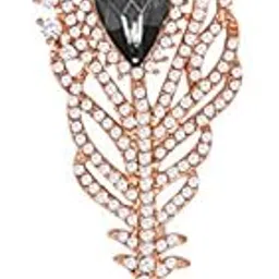 via mazzini Peacock Multicolor Opal Look Brooch Cum Saree Pin for Women and Girls (Brooch0564)-picture-35