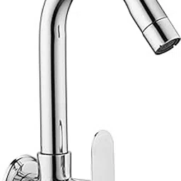 Opal Brass Sink Tap with Flange for Kitchen/Bathroom Pillar Tap Faucet (Wall Mount Installation Type) Opal Brass Sink tap-1 (454)-picture-43