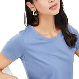 max Women's Solid Regular Fit T-Shirt-picture-24