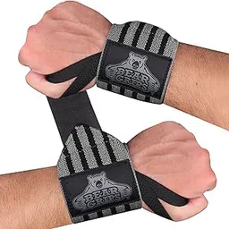 Bear Grips: Premium Extra Strength Wrist Wraps, Best Wrist Support, Wrist Brace, Crossfit Wrist Wraps, Weight Lifting Wrist Wraps and Wrist Straps for Workouts, Wods. Grey Series. 12"-picture-17