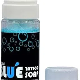 Foaming Blue Tattoo Soap for Cleaning Tattoo Aftercare Healing Soap To Clean New Tattoos & Piercings Essential Tattoo Supplies Bottle (50ml)-picture-58