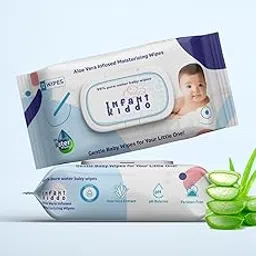 Baby Wipes 99% Pure Water with Aloe Vera Gentle Moisturizing & Soothing Wipes for Babies Paraben-Free Alcohol-Free Hypoallergenic pH Balanced Each Pack 72 Wipes (Pack of 2, Free Size)-picture-35