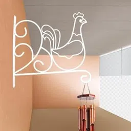 generic Decorative Metal Rooster Wall Bracket for Plants, Suitable living rooms, bedrooms, offices, or any space that could use a touch of natural, 29 cm, Black (White)-picture-19