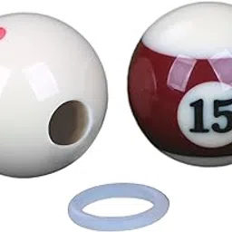 Billiards Training Aid Skill Improvement Acrylic with Hole Portable Que Ball Chinese Hole 16mm A | Sporting Goods | Indoor Games | Billiards | Balls | Cue Balls image 1