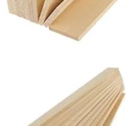 20 Pieces 100/300Mm Natural Pine Wood Rectangle Board Panel for Arts Craft | Multi-Purpose Craft Supplies | Crafting Pieces | Wooden Pieces-image-24