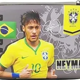 3D Cover Pencil Case with Compartments, Pencil Pouch for Kids, Pencil Box for Boys, School Supply Organiser, Stationery Box, Cosmetic Zip Pouch Bag (Neymar)-picture-54