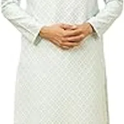 manyavar Men's Art Silk Jacquard Embroidered Kurta Pyjama Set (2pcs)-picture-32