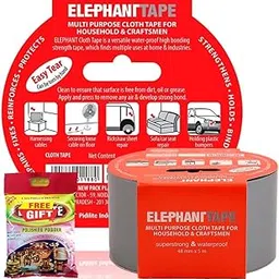 Pidilite Elephant Butyl Tape for Pipe and Water Leakage, Aluminium Rubberised Tape, Waterproof and Weatherproof Tape (48mm X 5meter)(Silver)-picture-23