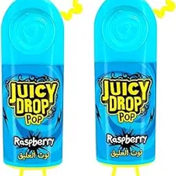 Bazooka Juicy Drop Pop, Sweet & Sour Raspberry Candy, 52g (Pack of 2)-picture-19